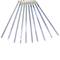 LED Lighted Snowfall Icicle Christmas Lights - Polar White - 15' Clear Wire - 10ct